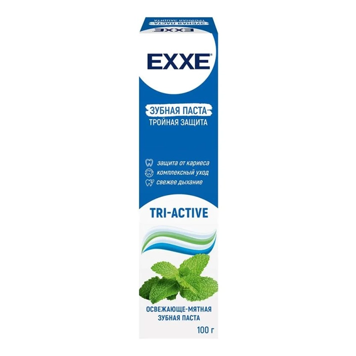 Зубная паста EXXE Тройная защита tri-active 100 гр